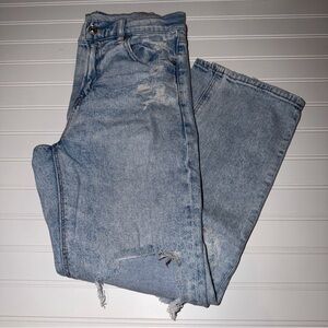 American Eagle Super High Rise Ankle Straight jeans size 6
